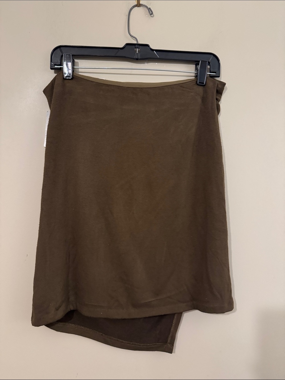 Vince Women’s Draped jersey mini skirt, Army Green, size M - Picture 9 of 11